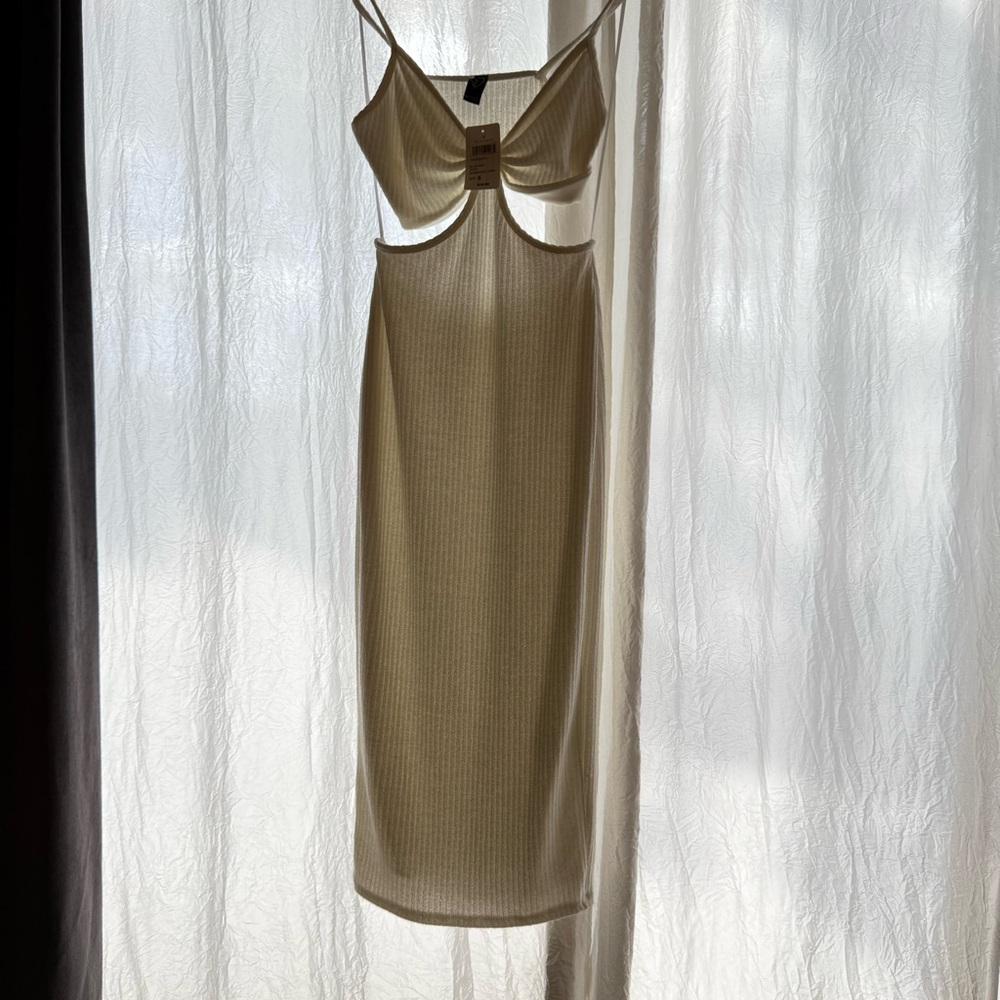 NWT Windsor Ivory Cutout Beach Summer Midi Dress - Picture 14 of 15